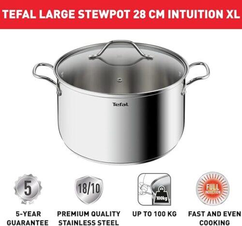 Tefal Intuition XL Grande marmite inox 28 cm / 8 L